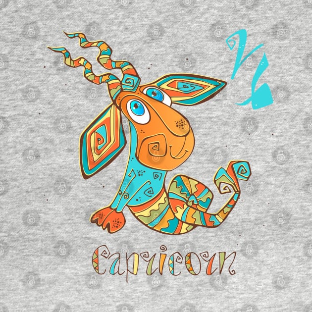 Capricorn zodiac children by Mako Design 